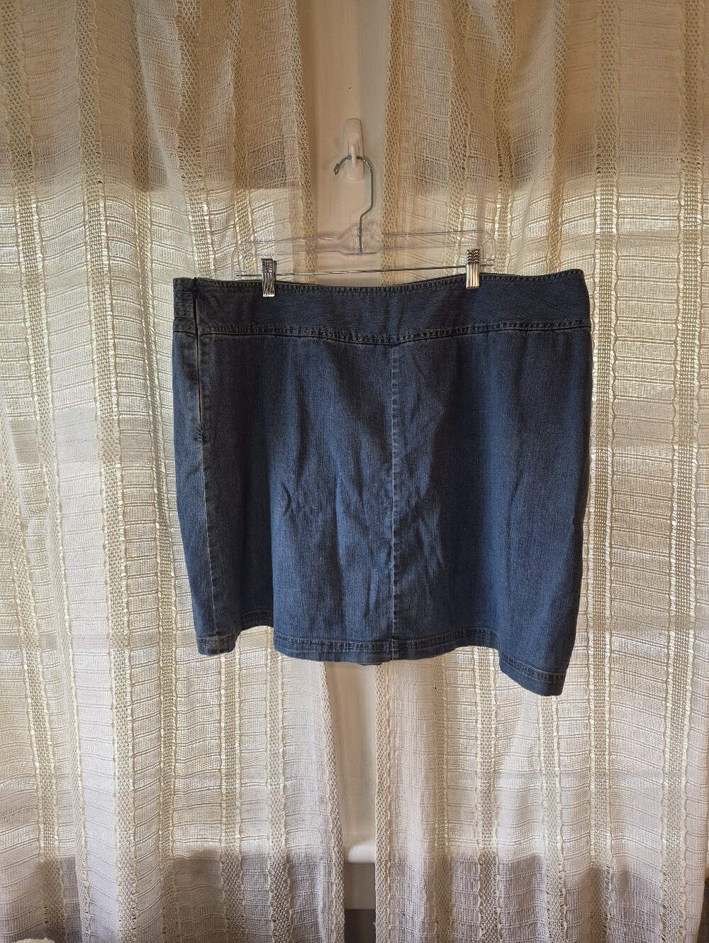 St. John's Bay Light Blue Denim Mini Skort Size 22